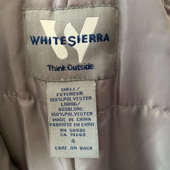 White Sierra Kids Snow Bib Overalls Pants Ski Black Grey Boys Girls Size 4 - Picture 15 of 15